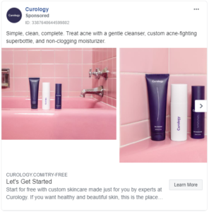 facebook ad examples curology 1