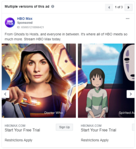 facebook ad examples hbo max 3