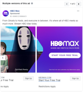 facebook ad examples hbo max 4