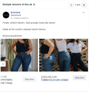 facebook ad examples everlane 2