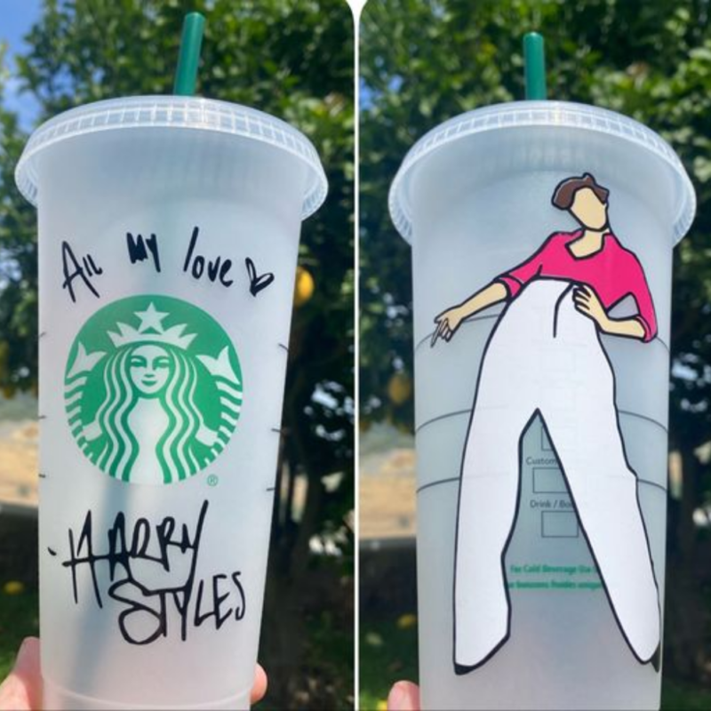 Harry Styles' Limited Edition Starbucks Cup.